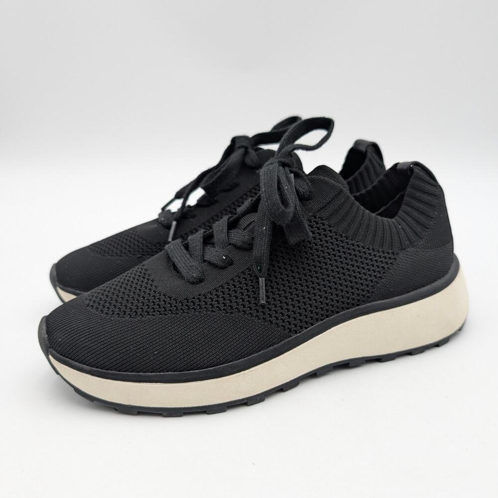 Nordstrom Rack Lesley Sneaker Shoes Lace-Up Women's Black Size US8M EU38.5